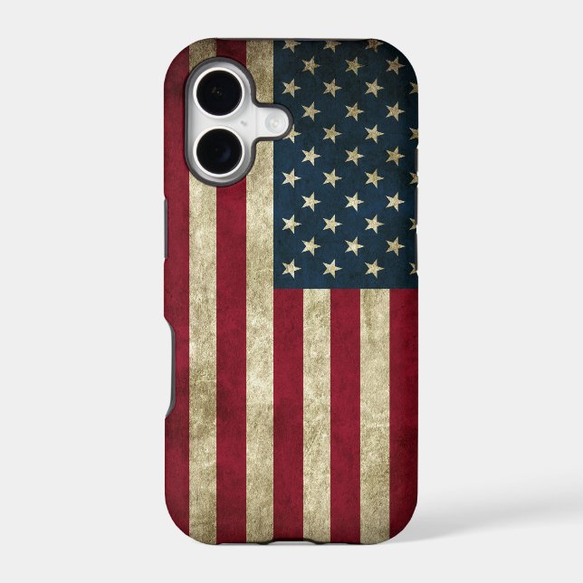 Grunge US Flag Case-Mate iPhone Case (Back)