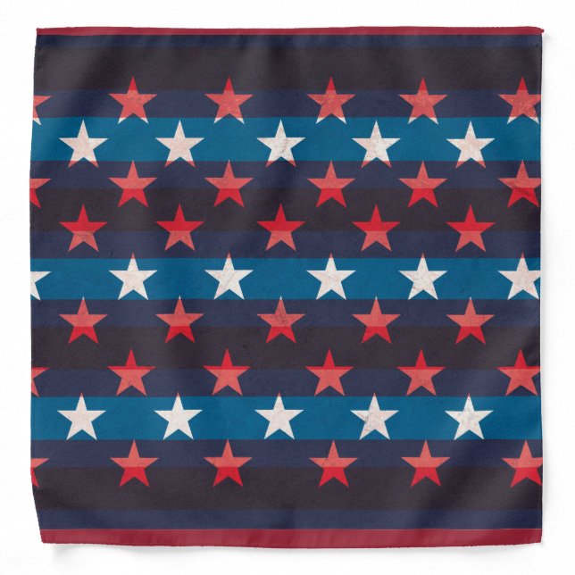Grunge USA flag Bandana (Front)