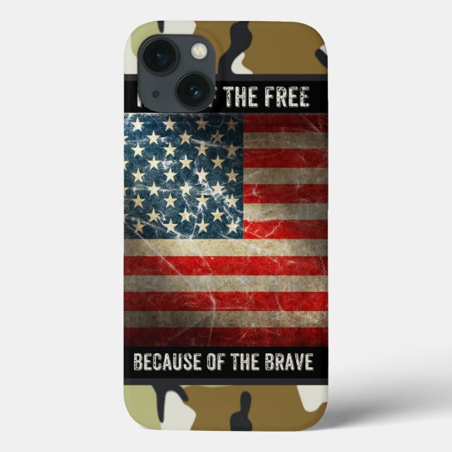 Grunge USA Flag, Camouflage iPad Mini Retina Case (Back)