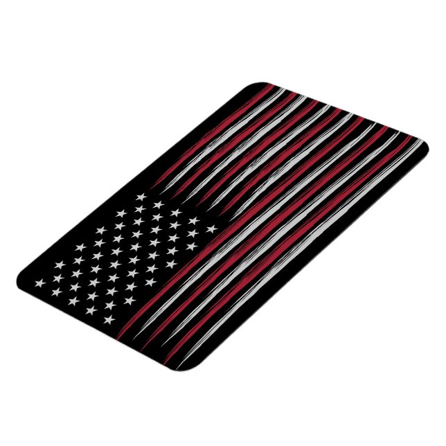 Grunge USA flag Magnet (Left Side)
