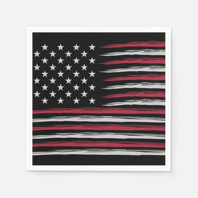 Grunge USA flag Napkins (Front)