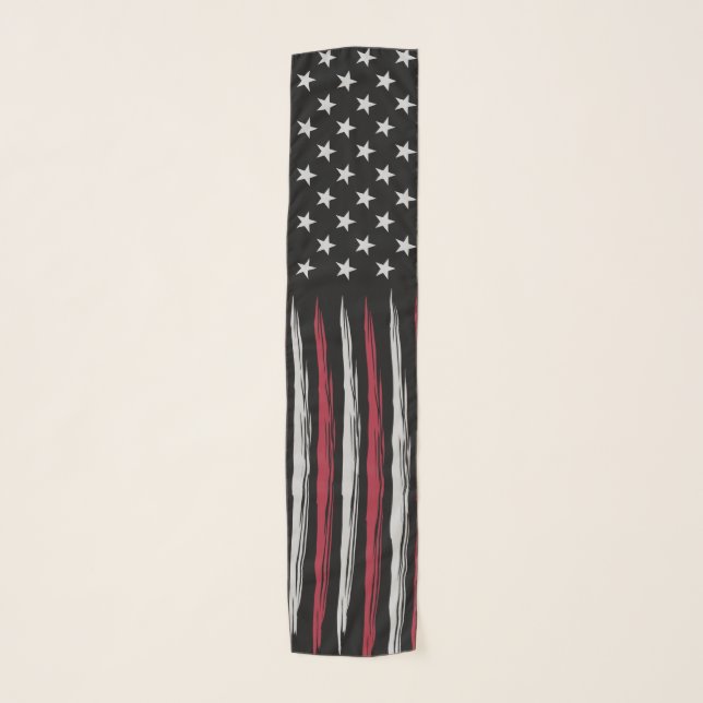 Grunge USA flag Scarf (Front)