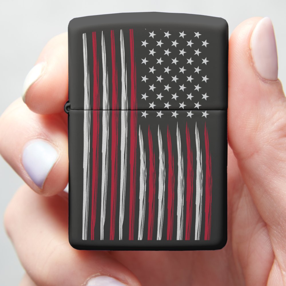 Disover American Flag Zippo Pocket Lighter, Patriotic Zippo Pocket Lighter