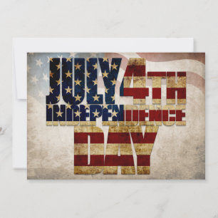Grunge USA July 4th Independence Graphic