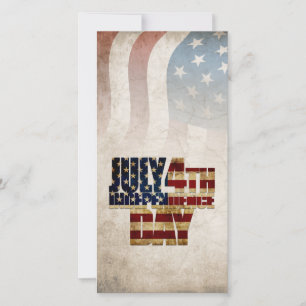 Grunge USA July 4th Independence Graphic