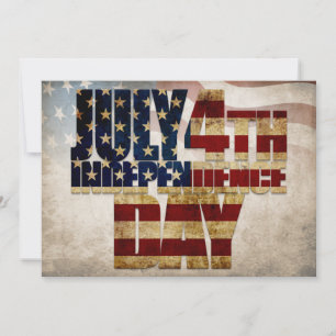 Grunge USA July 4th Independence Graphic