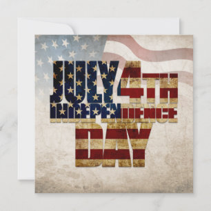 Grunge USA July 4th Independence Graphic