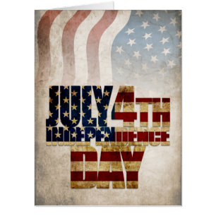 Grunge USA July 4th Independence Graphic Card