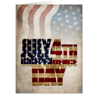 Grunge USA July 4th Independence Graphic Card