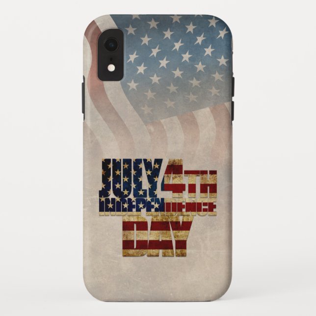 Grunge USA July 4th Independence Graphic Case-Mate iPhone Case (Back)