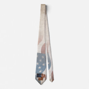 Grunge USA July 4th Independence Graphic Neck Tie