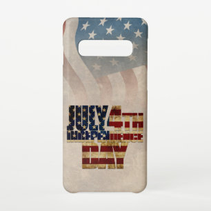 Grunge USA July 4th Independence Graphic Samsung Galaxy S10 Case