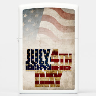 Grunge USA July 4th Independence Graphic Zippo Lighter