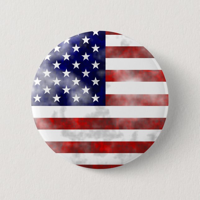 Grunge Usa Pinback Button (Front)