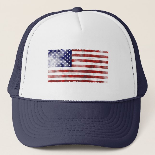 Grunge Usa Trucker Hat (Front)