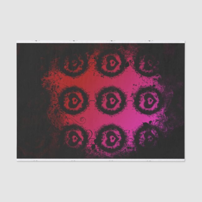 Grunge Valentine Heart Tissue Paper (Front)