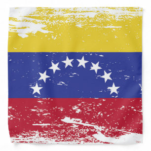 Grunge Venezuela Flag Bandana