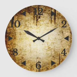 Grunge Vintage Acrylic Wall Clock