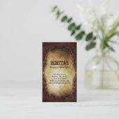 grunge vintage western country business card (Standing Front)