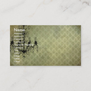 Grunge Wallpaper Chandelier Business Card
