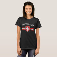Grunge Worn Look Switzerland Flag T-Shirt