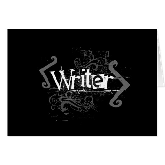 Grunge Writer Cards (Front Horizontal)