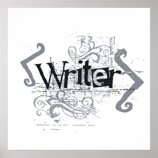Grunge Writer Poster (Front)