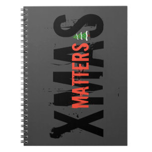Grunge XMAS MATTERS eye-catching Christmas tree! Notebook