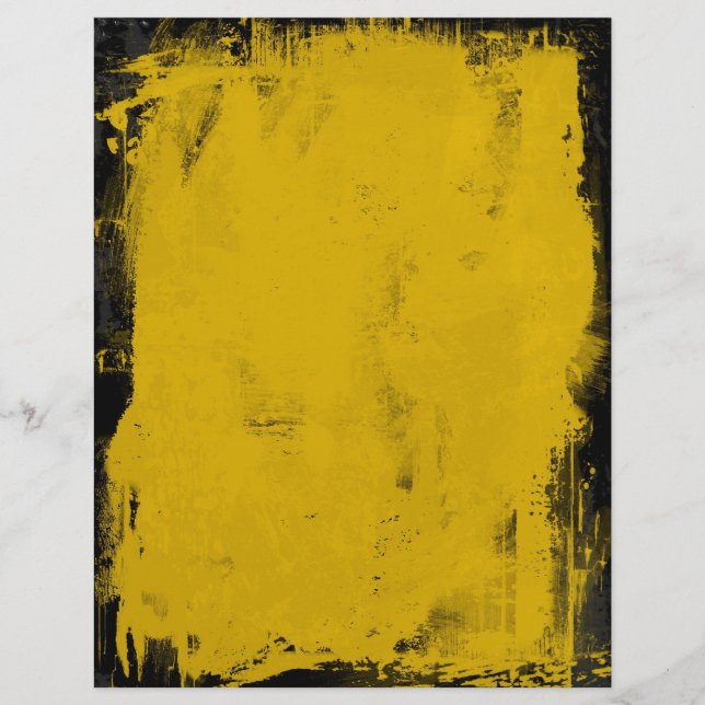 grunge yellow flyer (Front)