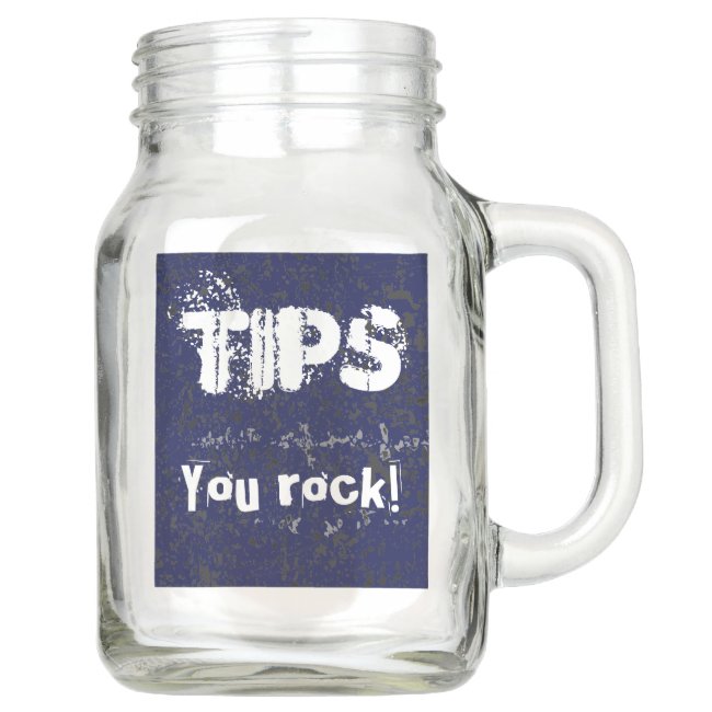 Grunge You Rock Tip Jar for Rock Band Musicians