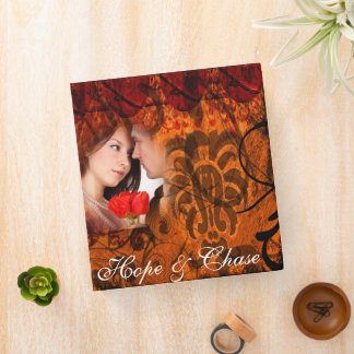 Grunged Damask Photo Binder