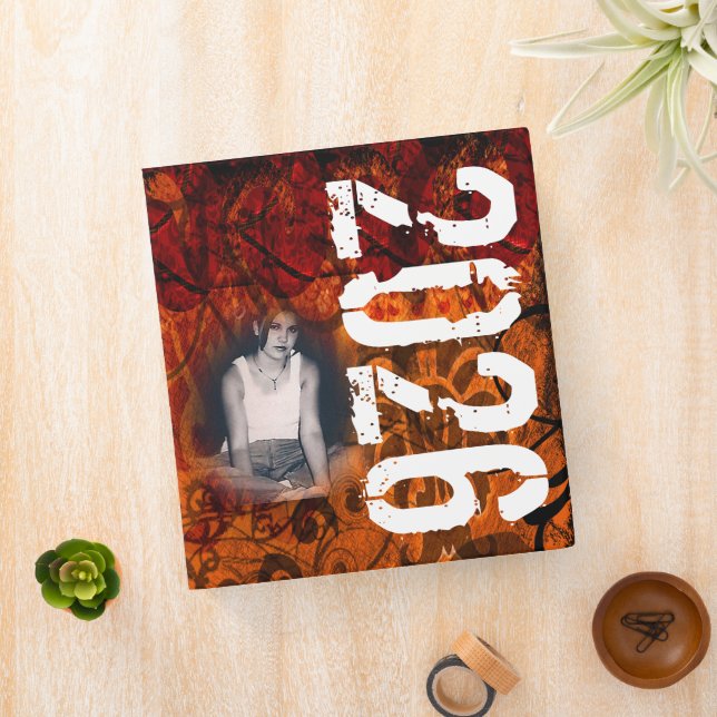 Grunged Damask Photo Binder (In Situ)