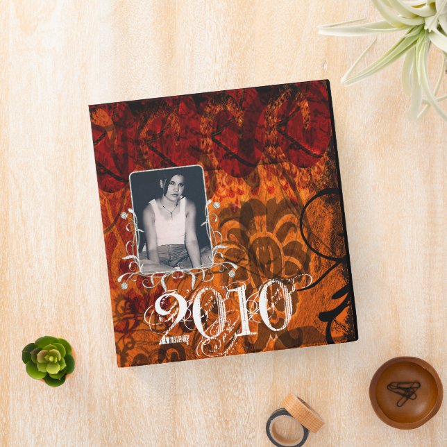 Grunged Damask Photo Binder (In Situ)