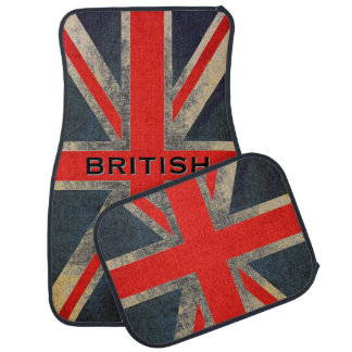 Grunged Out British Union Jack Posh Car Mats