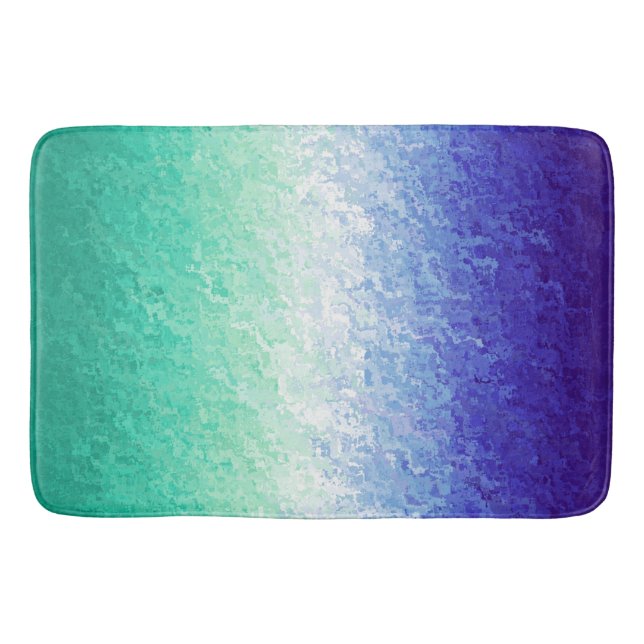 Grungy Abstract MLM Men Loving Men Pride Flag Bath Mat (Front)