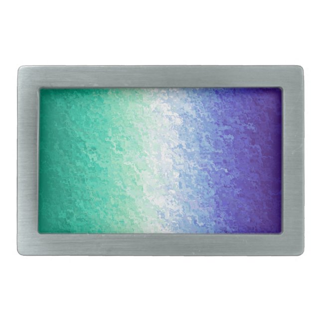 Grungy Abstract MLM Men Loving Men Pride Flag Belt Buckle (Front)