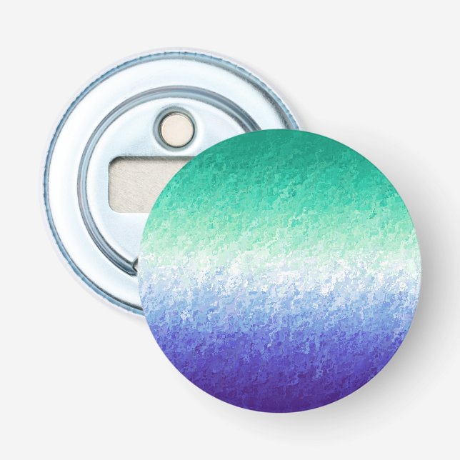 Grungy Abstract MLM Men Loving Men Pride Flag Bottle Opener (Front)