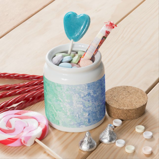 Grungy Abstract MLM Men Loving Men Pride Flag Candy Jar (In Situ)