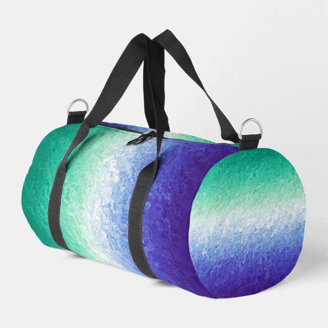 Grungy Abstract MLM Men Loving Men Pride Flag Duffle Bag (Left Corner)