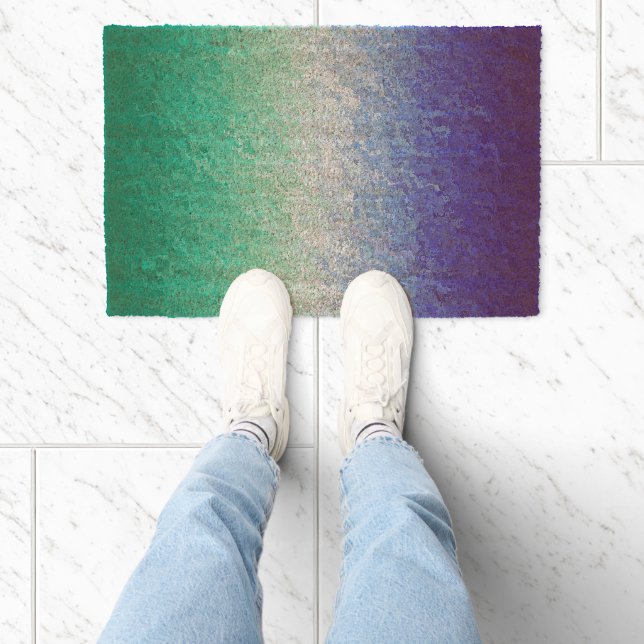 Grungy Abstract MLM Men Loving Men Pride Flag Fiber Doormat (Insitu)