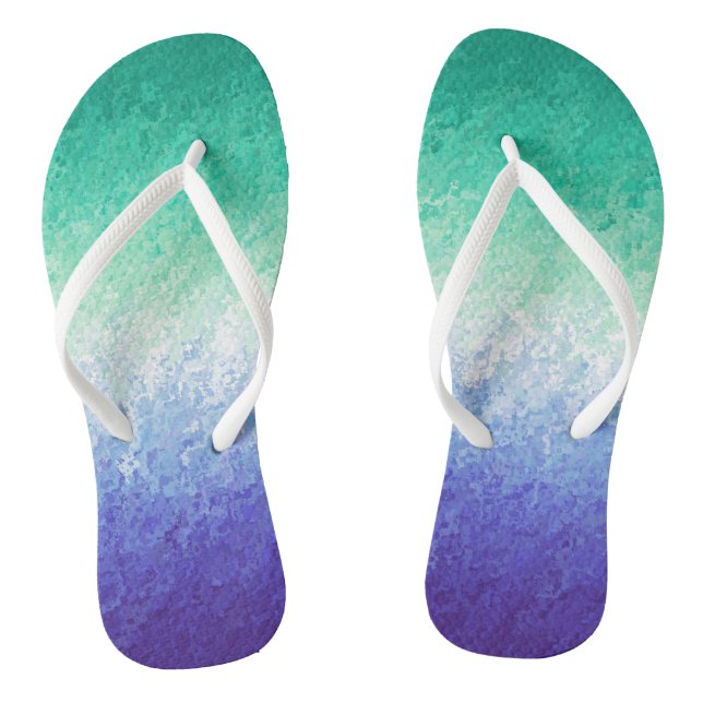 Grungy Abstract MLM Men Loving Men Pride Flag Flip Flops (Footbed)