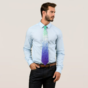 Grungy Abstract MLM Men Loving Men Pride Flag Neck Tie