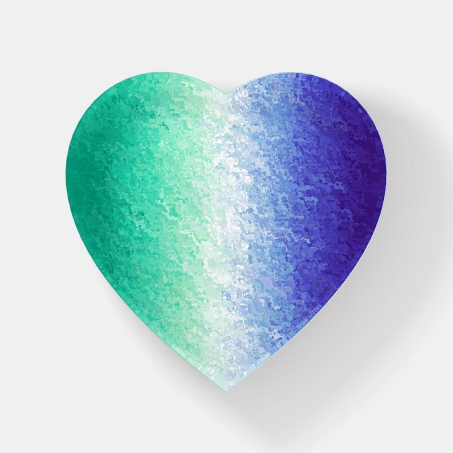 Grungy Abstract MLM Men Loving Men Pride Flag Paperweight (Front)