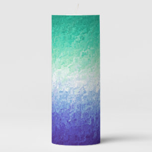 Grungy Abstract MLM Men Loving Men Pride Flag Pillar Candle