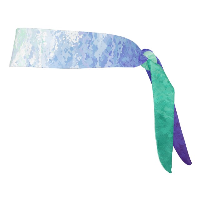 Grungy Abstract MLM Men Loving Men Pride Flag Tie Headband (Rotate 90)