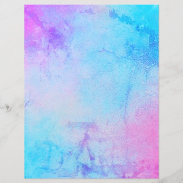 Grungy Abstract Multicolor Scrapbook Paper (Front)