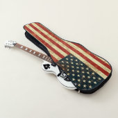 Grungy American Flag Guitar Case (3/4)