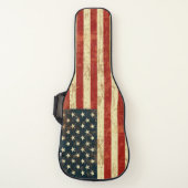 Grungy American Flag Guitar Case (Front)