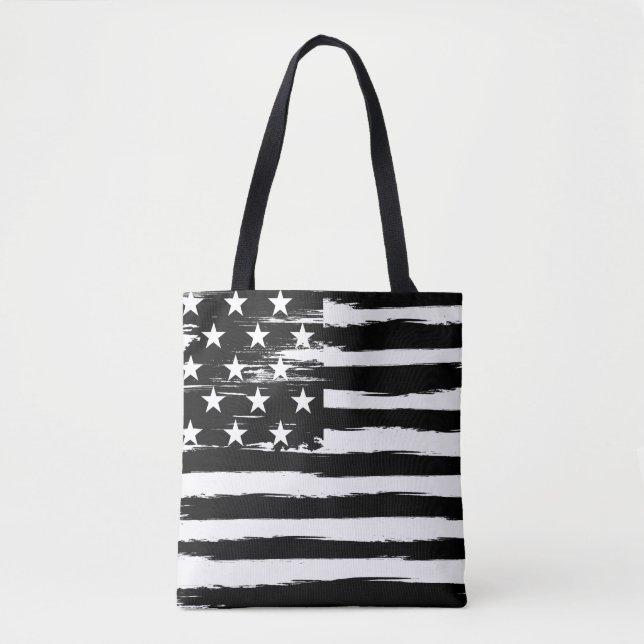 Grungy American Flag Tote (Front)
