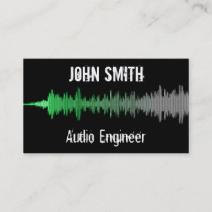 Grungy Audio Wave Business Card